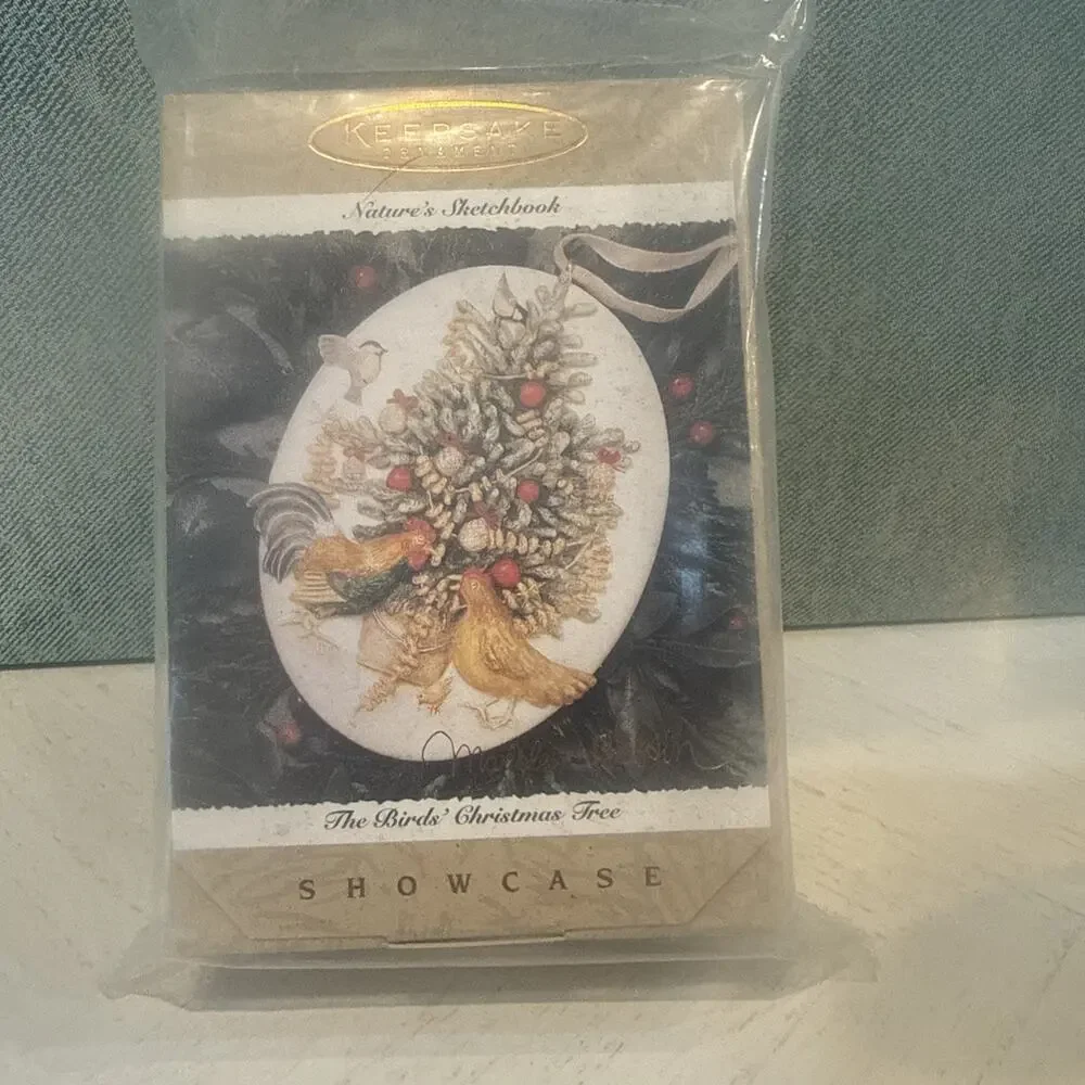 Vtg Hallmark Ornament Birds Christmas Tree Showcase Nature's Sketchbook 1996 NOS - Picture 1 of 4